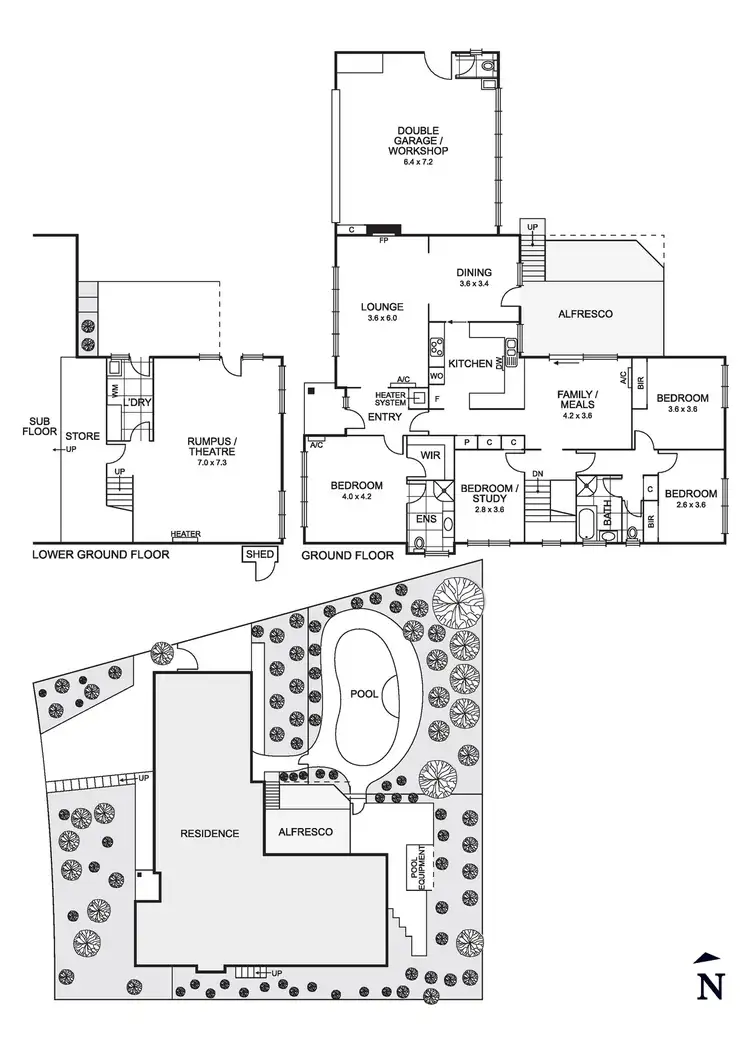 Floorplan of Homely house listing, 73 Nurlendi Road, Vermont VIC 3133
