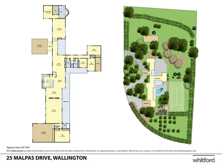 Floorplan of Homely rural property listing, 25 Malpas Drive, Wallington VIC 3222