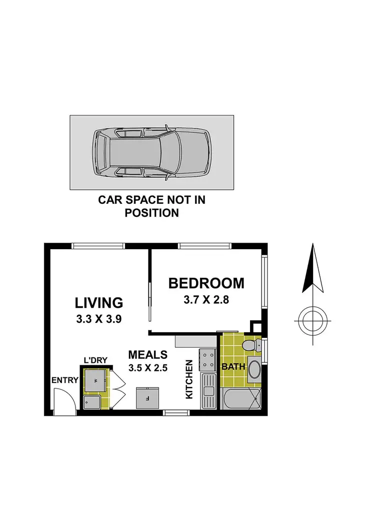 Floorplan of Homely apartment listing, 5/27-29 Dwyer  Street, Clifton Hill VIC 3068
