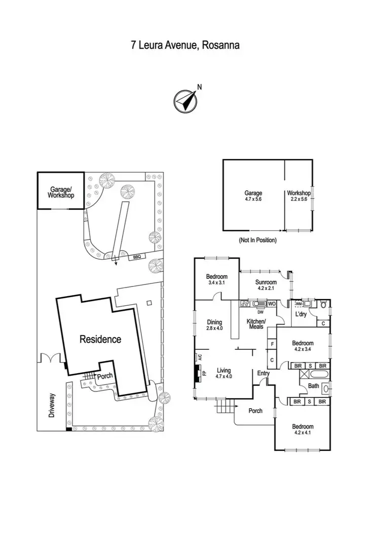 Floorplan of Homely house listing, 7 Leura Avenue, Rosanna VIC 3084