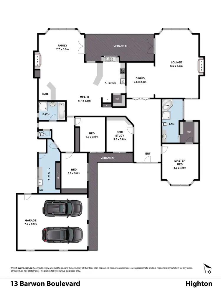 Floorplan of Homely house listing, 13 Barwon Boulevard, Highton VIC 3216