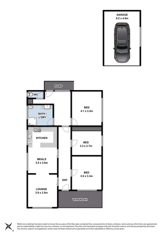 Floorplan of Homely house listing, 42 Cairns Avenue, Newtown VIC 3220