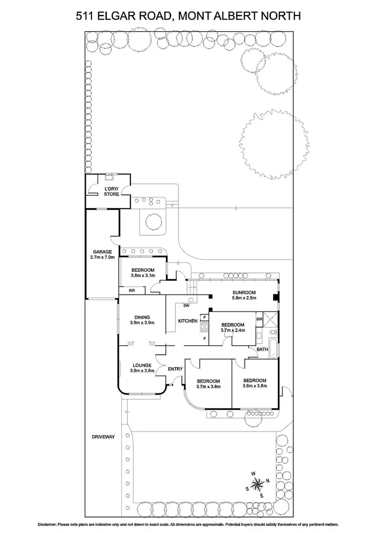 Floorplan of Homely house listing, 511 Elgar Road, Mont Albert North VIC 3129