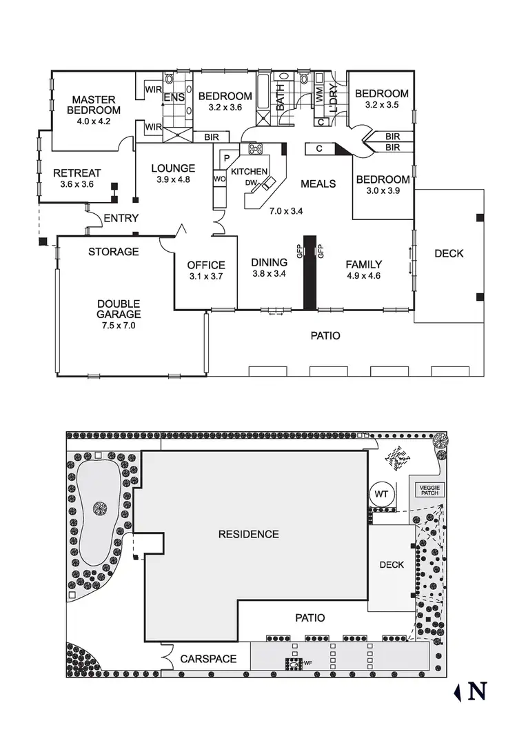 Floorplan of Homely house listing, 7 Gunghalin Drive, Doreen VIC 3754