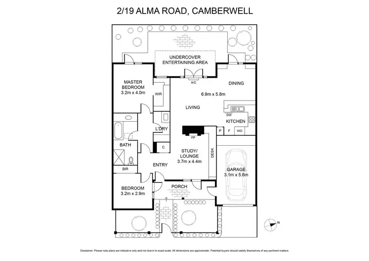 Floorplan of Homely unit listing, 2/19 Alma  Road, Camberwell VIC 3124
