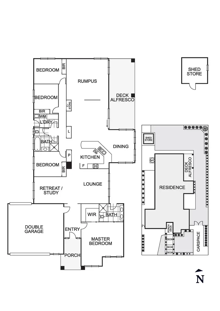 Floorplan of Homely house listing, 100 Overland Drive, Doreen VIC 3754