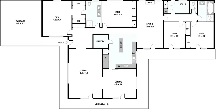 Floorplan of Homely rural property listing, 173 Myers Creek Road, Healesville VIC 3777