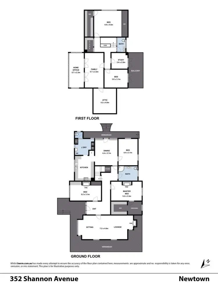 Floorplan of Homely house listing, 352 Shannon Avenue, Newtown VIC 3220