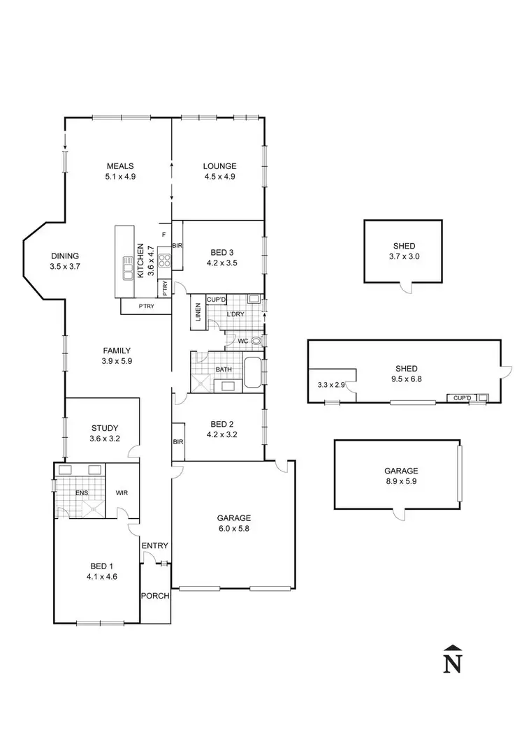Floorplan of Homely house listing, 19 Kelly Street, Beveridge VIC 3753