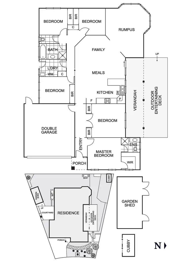 Floorplan of Homely house listing, 5 Downey Drive, Doreen VIC 3754