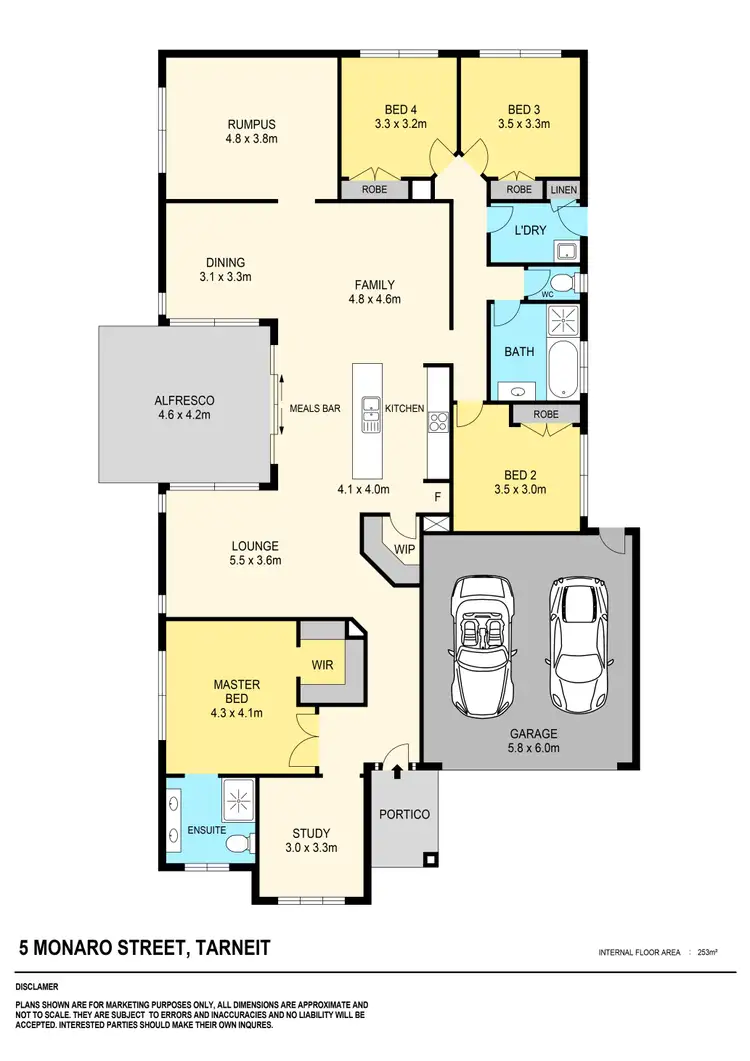 Floorplan of Homely house listing, 5 Monaro Street, Tarneit VIC 3029
