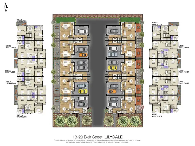 Floorplan of Homely townhouse listing, 1-10/18-20 Blair Street, Lilydale VIC 3140
