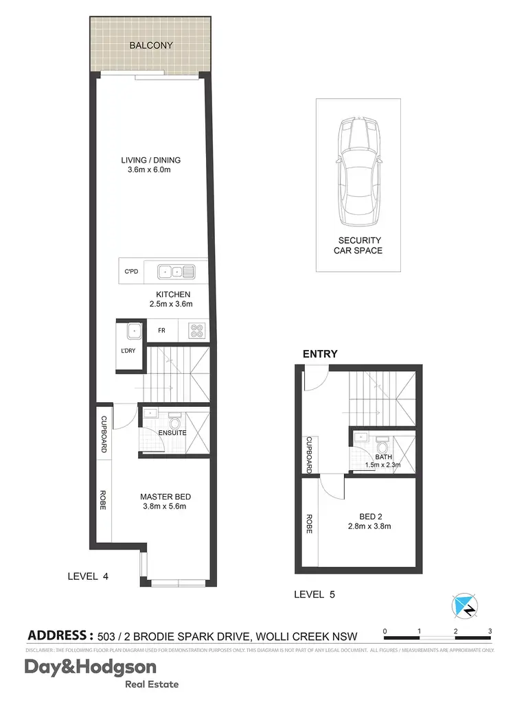 Floorplan of Homely apartment listing, 503/2 Brodie Spark Drive, Wolli Creek NSW 2205