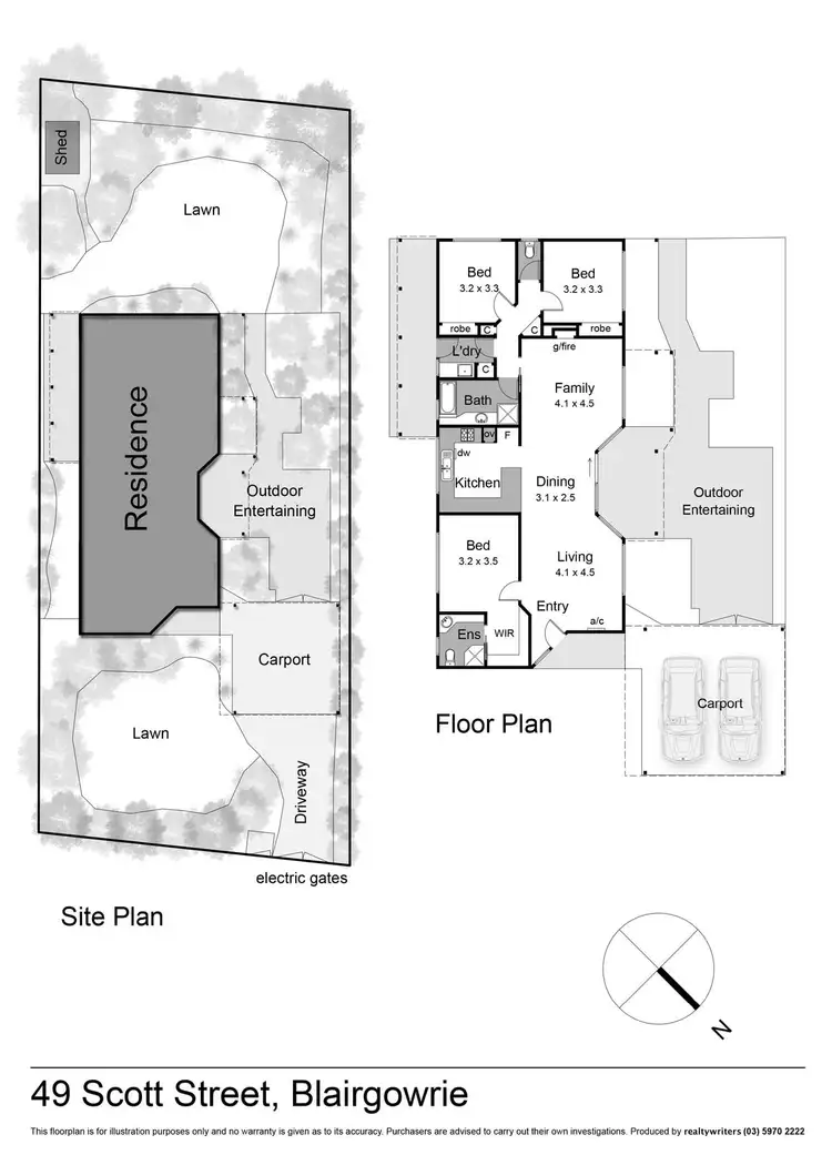 Floorplan of Homely house listing, 49 Scott Street, Blairgowrie VIC 3942