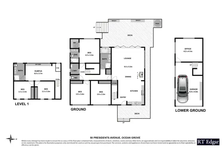 Floorplan of Homely house listing, 50 Presidents Avenue, Ocean Grove VIC 3226
