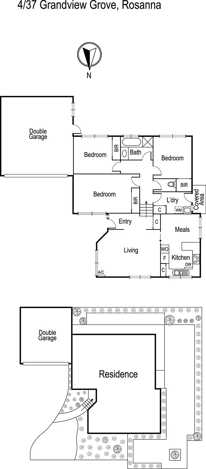 Floorplan of Homely unit listing, 4/37 Grandview Grove, Rosanna VIC 3084