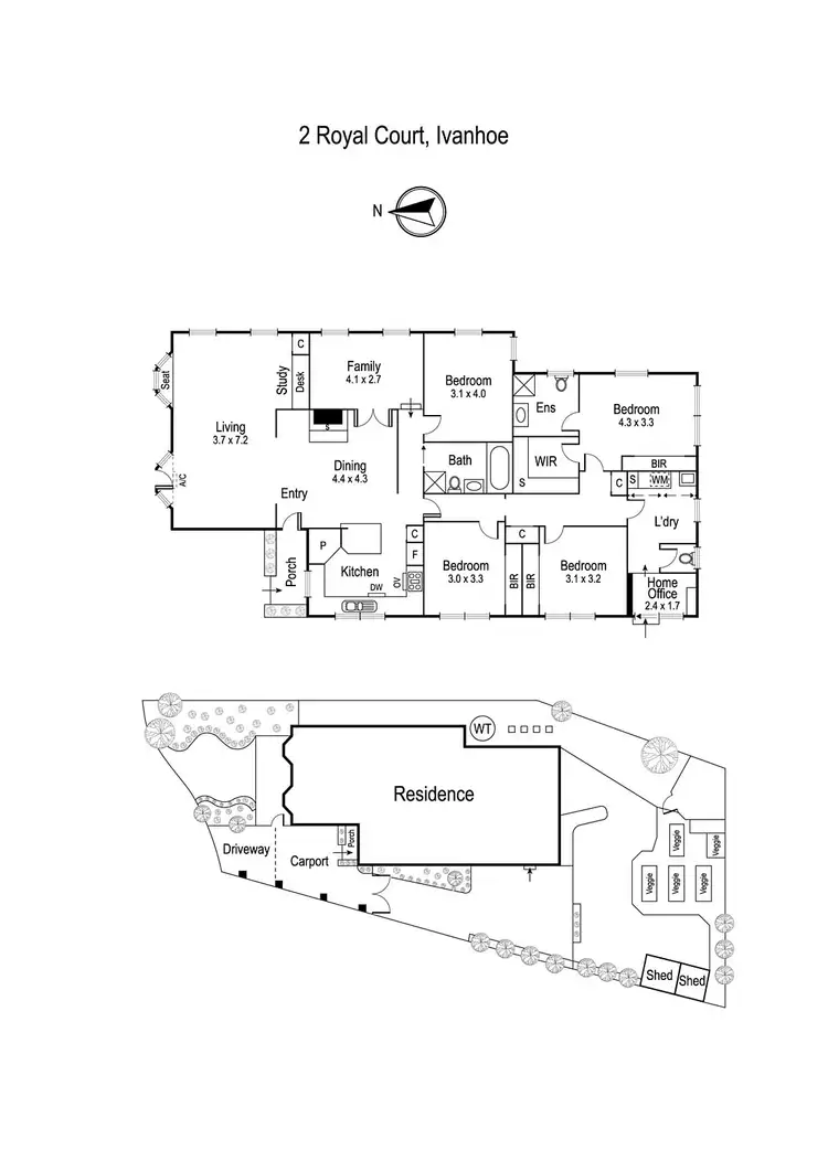 Floorplan of Homely house listing, 2 Royal Court, Ivanhoe VIC 3079