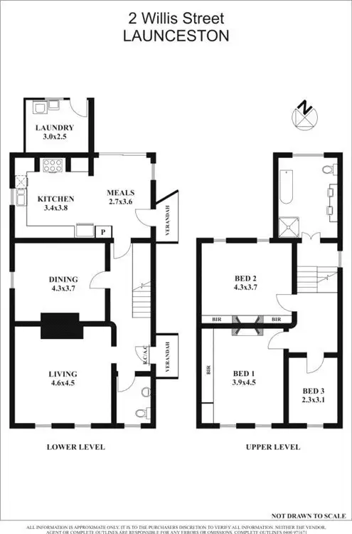 Floorplan of Homely house listing, 2 Willis Street, Launceston TAS 7250
