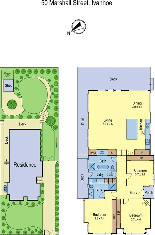 Floorplan of Homely house listing, 50 Marshall Street, Ivanhoe VIC 3079