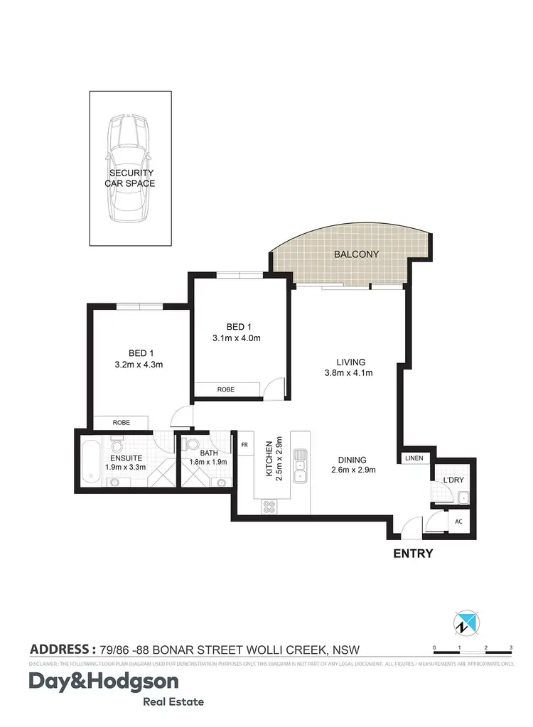 Floorplan of Homely apartment listing, 79/86-88 Bonar Street, Wolli Creek NSW 2205