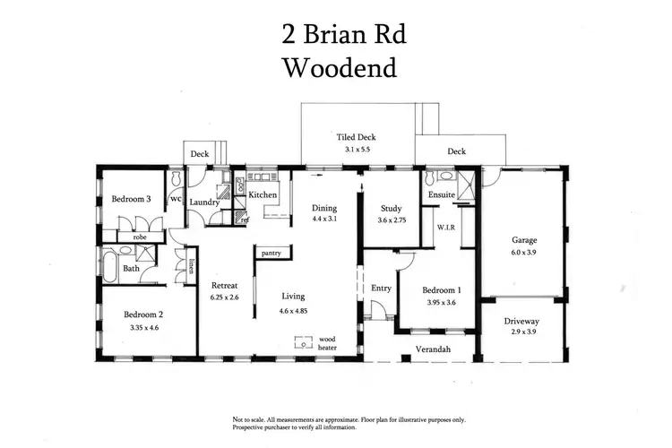 Floorplan of Homely house listing, 2 Brian Road, Woodend VIC 3442