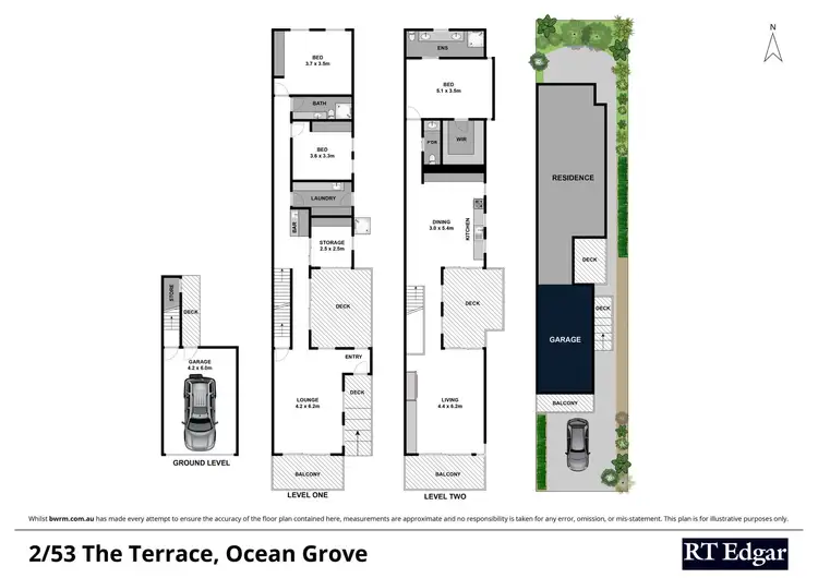 Floorplan of Homely townhouse listing, 2/53 The Terrace, Ocean Grove VIC 3226