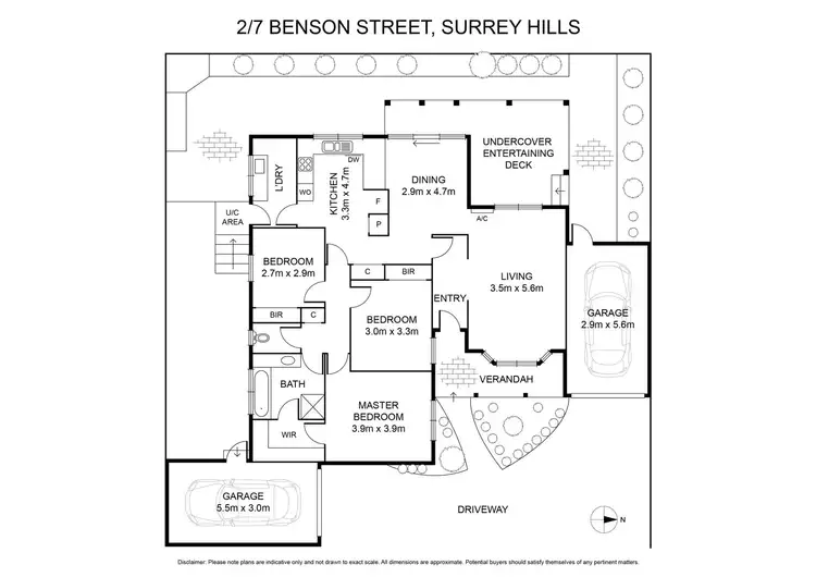 Floorplan of Homely unit listing, 2/7 Benson Street, Surrey Hills VIC 3127
