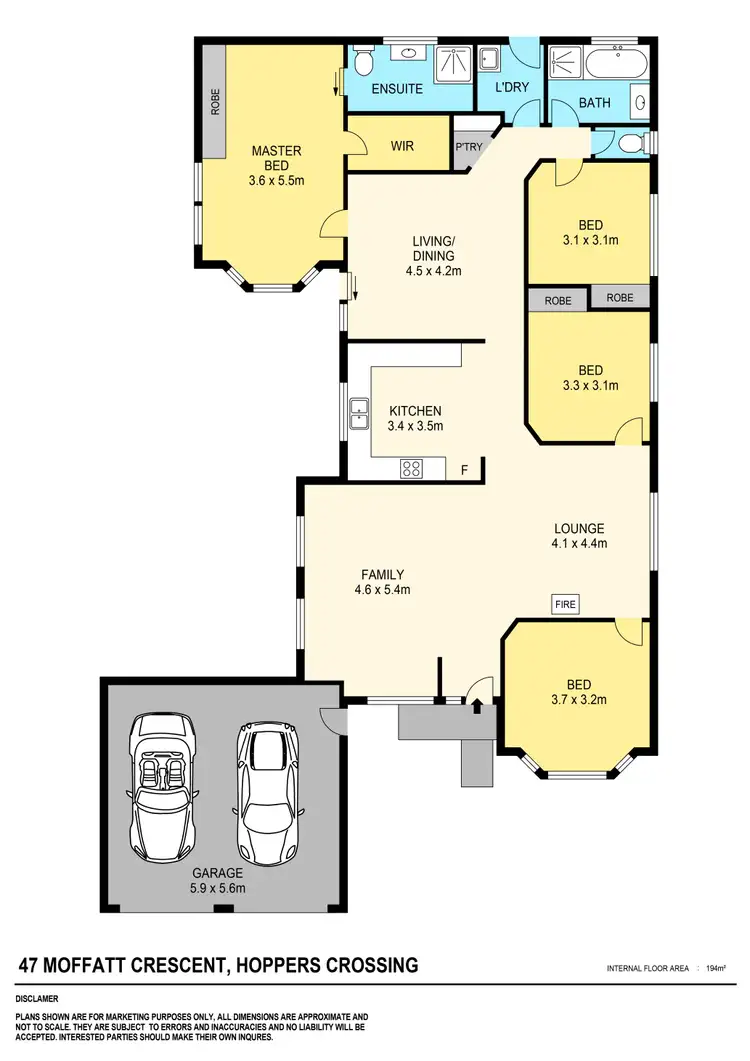 Floorplan of Homely house listing, 47 Moffatt Crescent, Hoppers Crossing VIC 3029