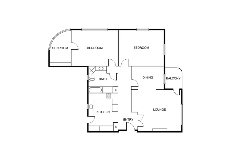 Floorplan of Homely apartment listing, 41/449-453 St Kilda Road, Melbourne VIC 3004