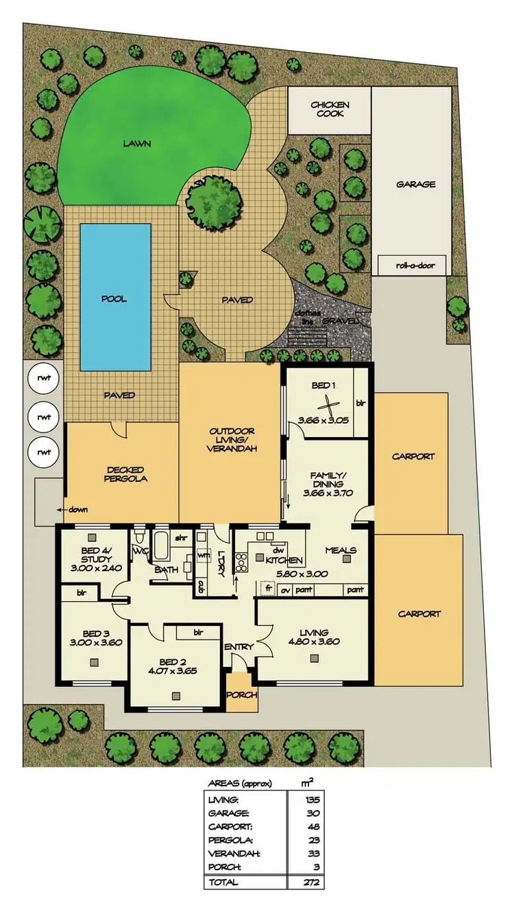 Floorplan of Homely house listing, 45 Littler Drive, Fairview Park SA 5126