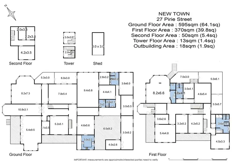 Floorplan of Homely house listing, 27 Pirie Street, New Town TAS 7008