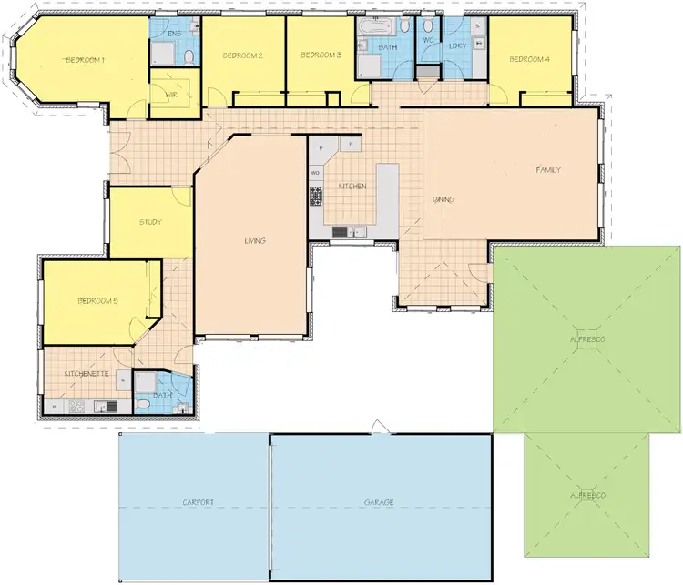 Floorplan of Homely house listing, 11 James Court, Sale VIC 3850