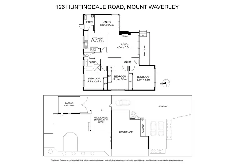 Floorplan of Homely house listing, 126 Huntingdale Road, Mount Waverley VIC 3149