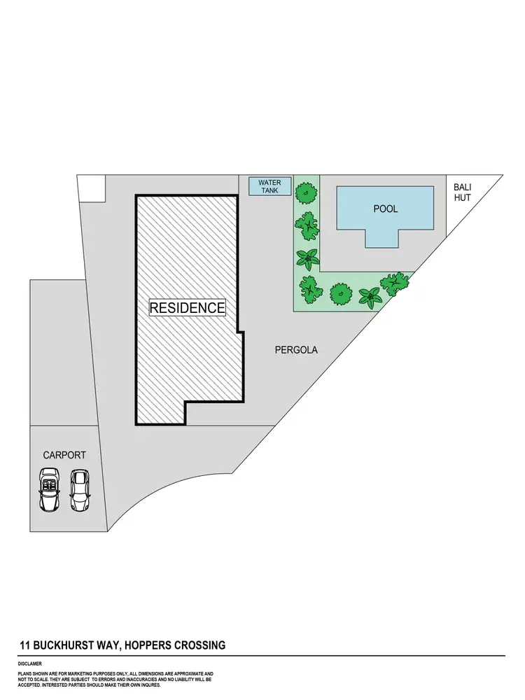 Floorplan of Homely house listing, 11 Buckhurst Way, Hoppers Crossing VIC 3029