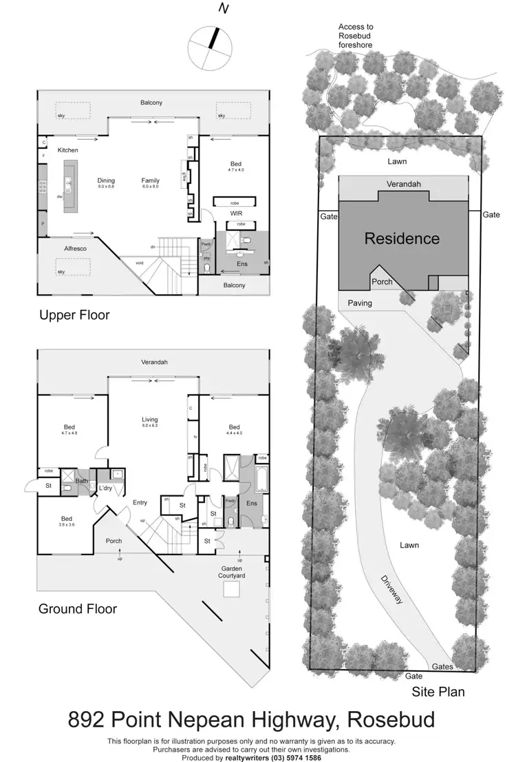 Floorplan of Homely house listing, 892 Point Nepean Road, Rosebud VIC 3939
