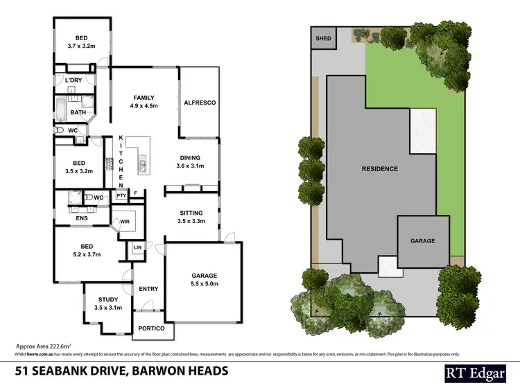 Floorplan of Homely house listing, 51 Seabank Drive, Barwon Heads VIC 3227