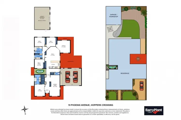 Floorplan of Homely house listing, 19 Phoenix Avenue, Hoppers Crossing VIC 3029