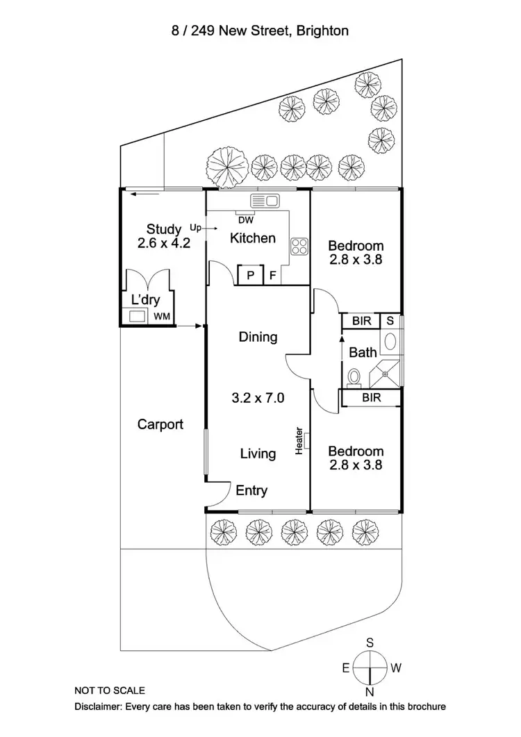 Floorplan of Homely unit listing, 8/249 New Street, Brighton VIC 3186