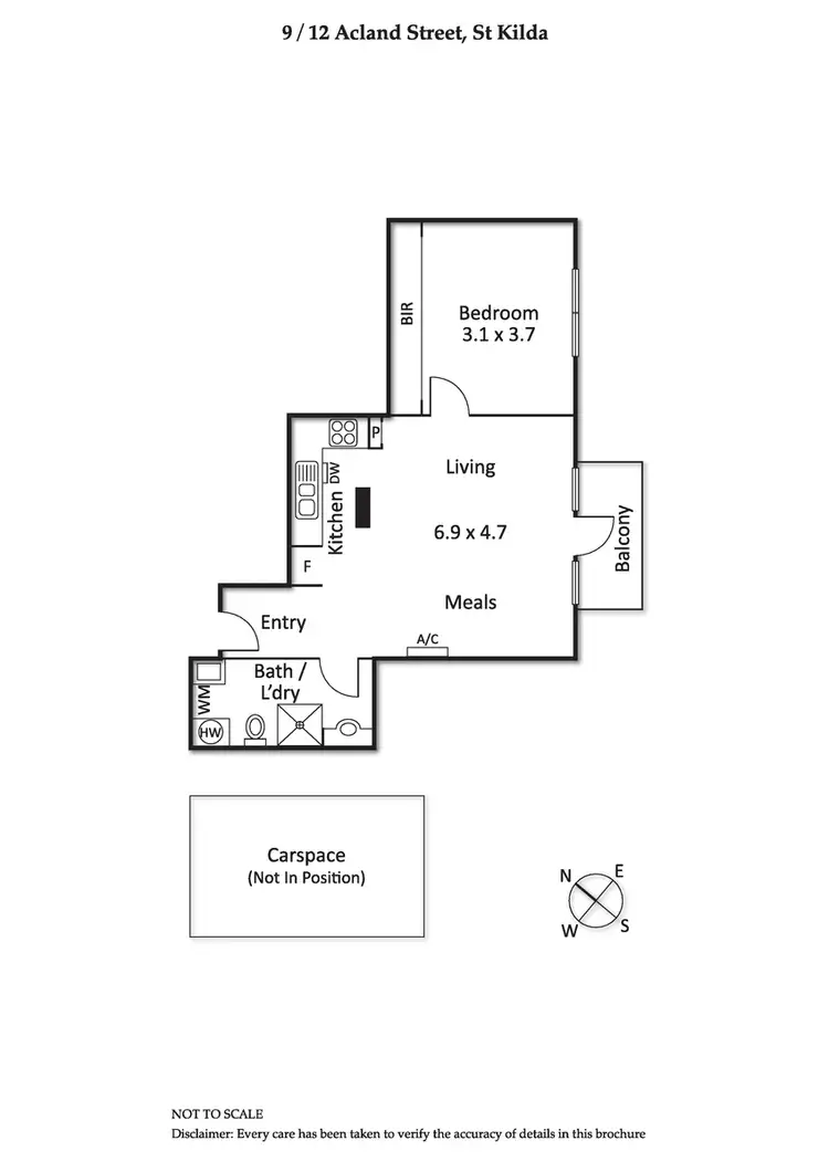Floorplan of Homely apartment listing, 9/12 Acland Street, St Kilda VIC 3182