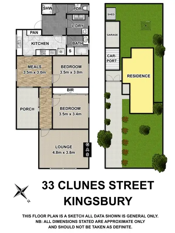 Floorplan of Homely house listing, 33 Clunes Street, Kingsbury VIC 3083