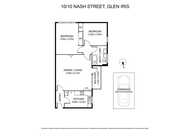 Floorplan of Homely apartment listing, 10/10 Nash Street, Glen Iris VIC 3146