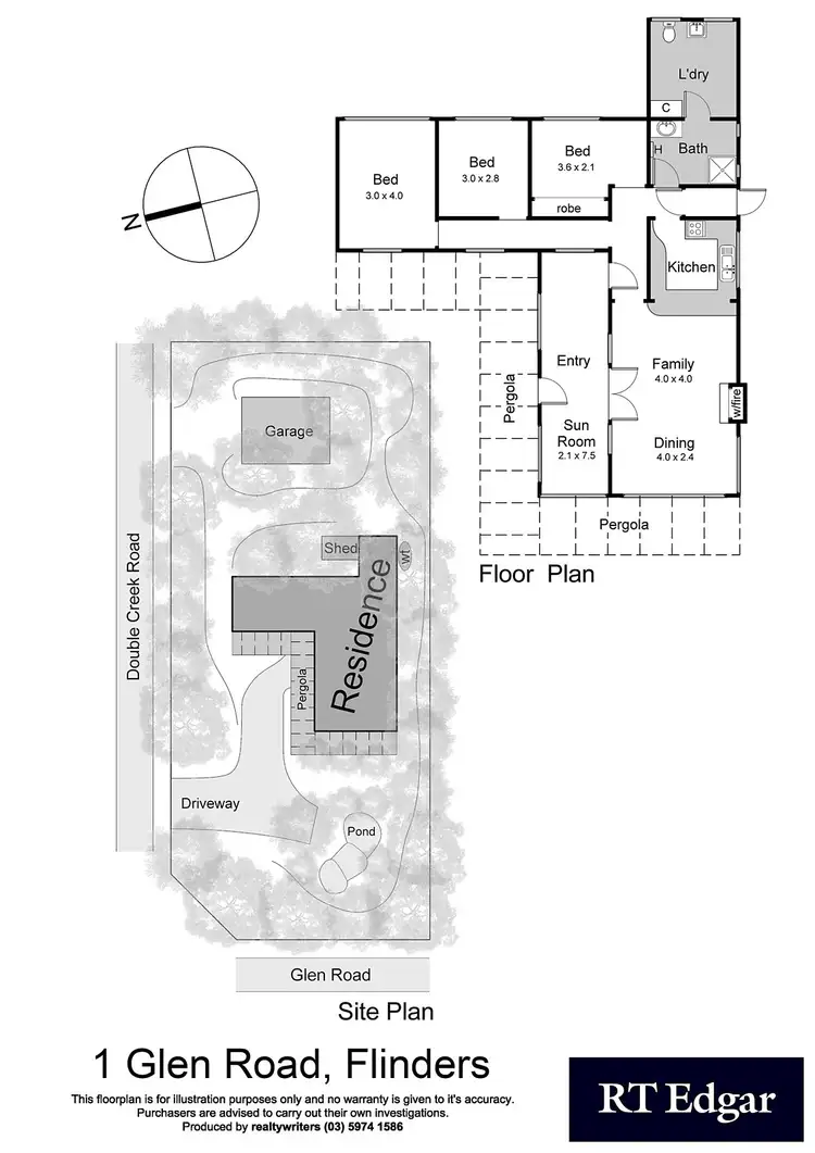 Floorplan of Homely house listing, 1 Glen Road, Flinders VIC 3929