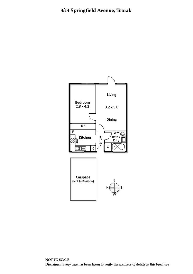 Floorplan of Homely apartment listing, 3/14 Springfield Avenue, Toorak VIC 3142