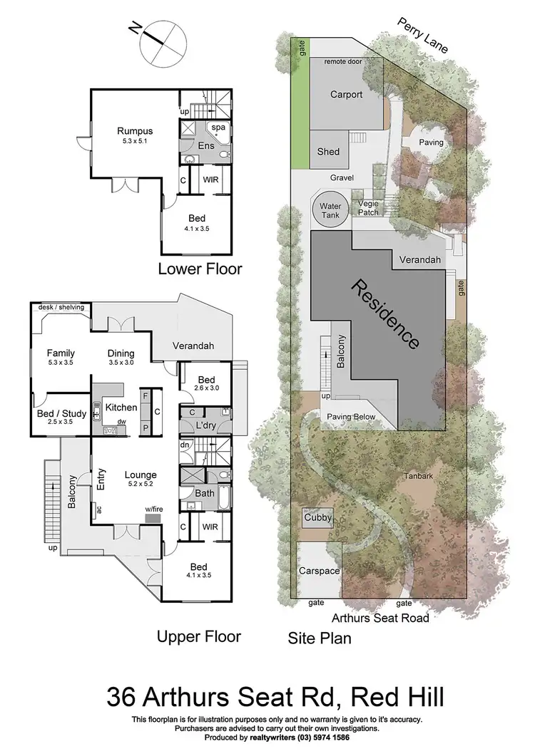 Floorplan of Homely house listing, 36 Arthurs Seat Road, Red Hill VIC 3937