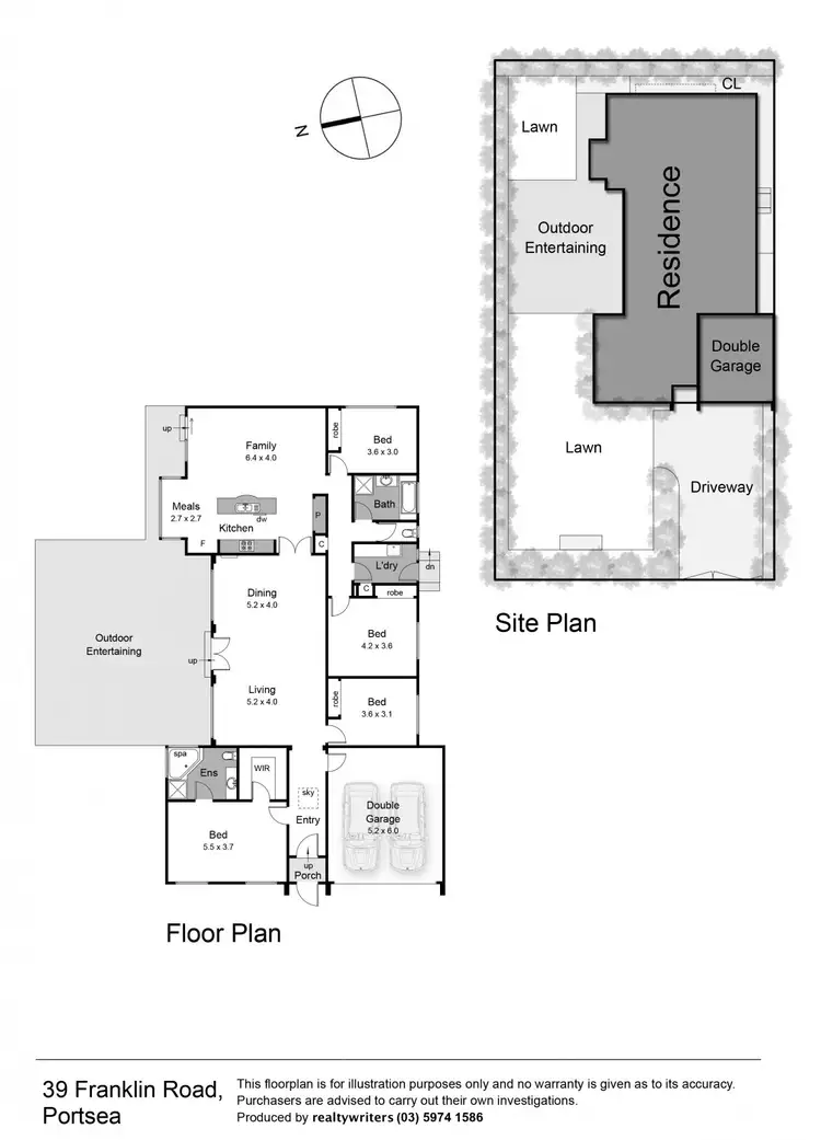 Floorplan of Homely house listing, 39 Franklin Road, Portsea VIC 3944