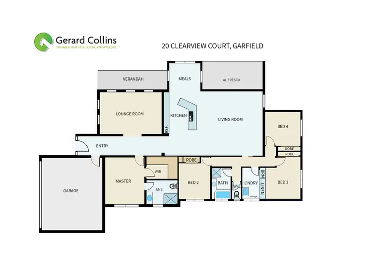 Floorplan of Homely house listing, 20 Clearview Court, Garfield VIC 3814