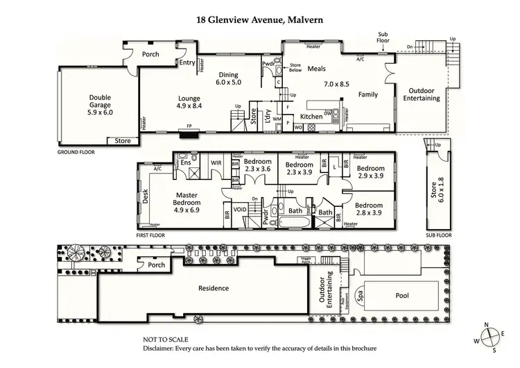 Floorplan of Homely house listing, 18 Glenview Avenue, Malvern VIC 3144
