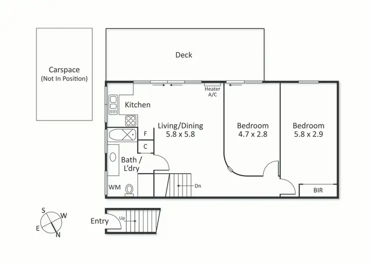 Floorplan of Homely apartment listing, 4/190 Graham Street, Port Melbourne VIC 3207