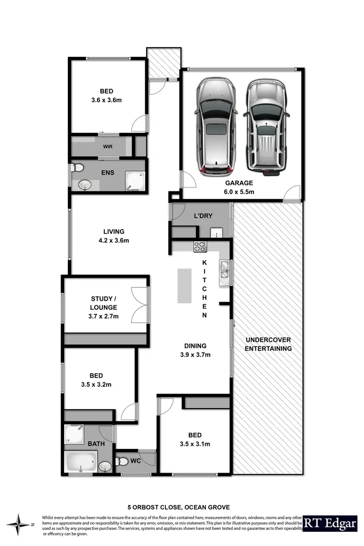 Floorplan of Homely house listing, 5 Orbost Close, Ocean Grove VIC 3226