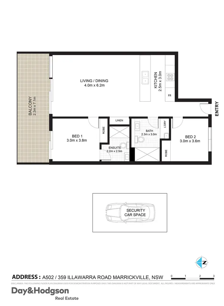 Floorplan of Homely apartment listing, A502/359 Illawarra Road, Marrickville NSW 2204